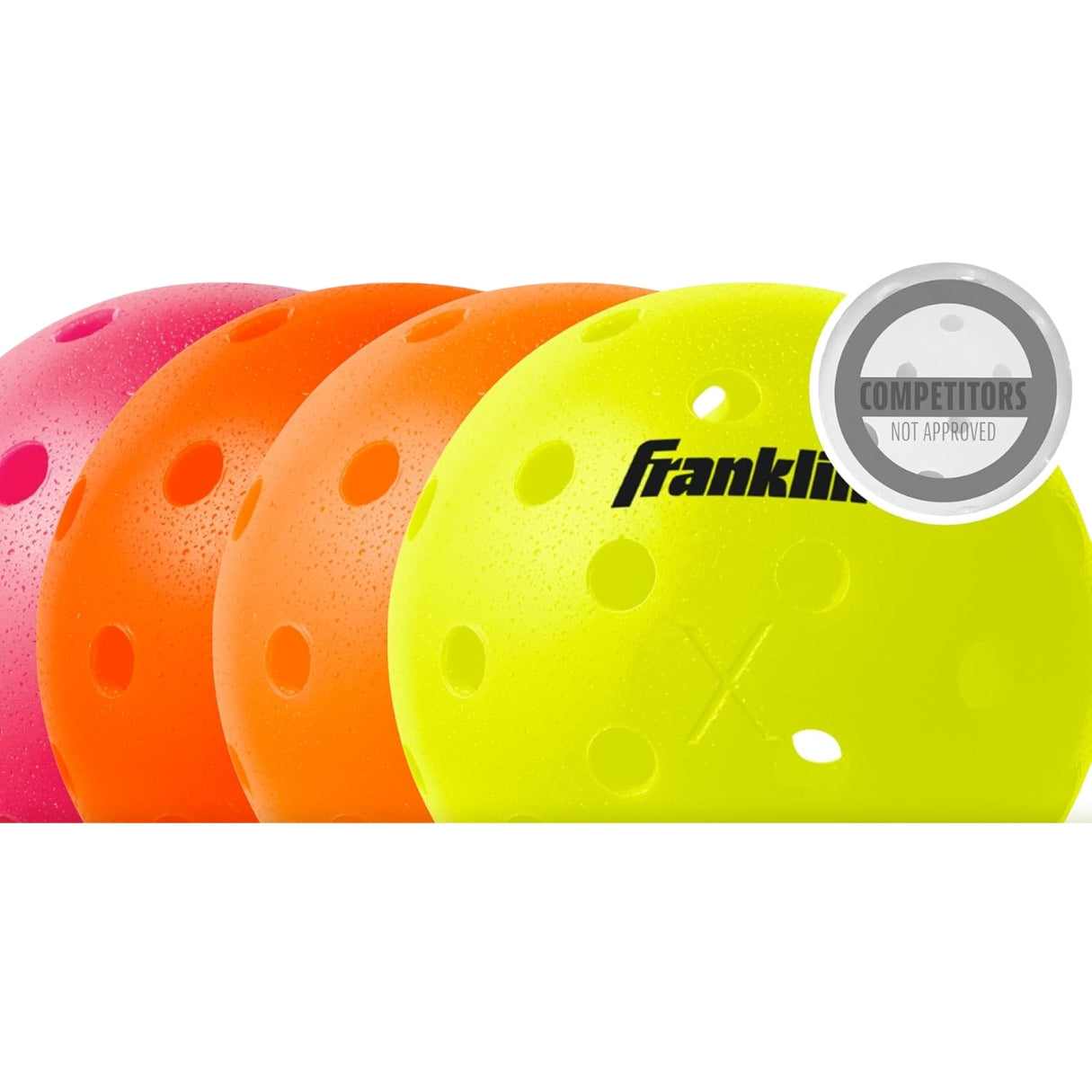 Franklin Sports X-40 Performance Outdoor Pickleballs - Pack of 12