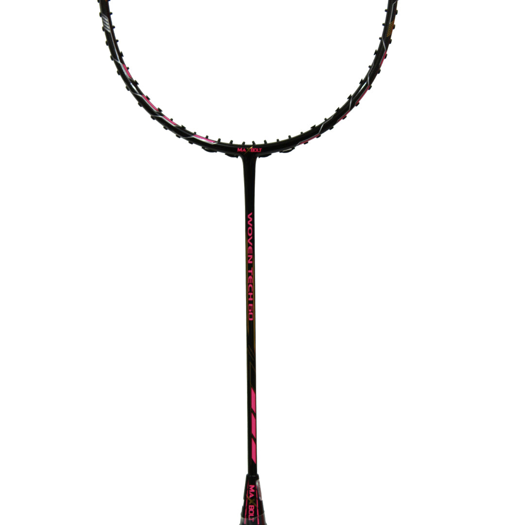 Maxbolt Woven Tech 60 Badminton Racket - Pink/Black